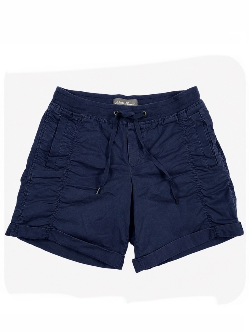 Eddie Bauer LAID BACK Pull On Shorts Drawstring Elastic Waistband, EUC size 2